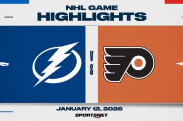 NHL Highlights | Lightning vs. Flyers - January 12, 2026