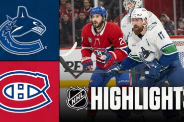 Canucks vs. Canadiens | NHL Highlights | January 12, 2026