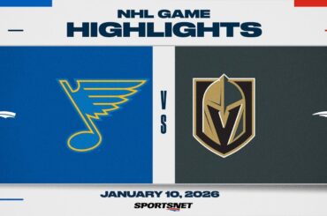 NHL Highlights | Blues vs. Golden Knights - January 10, 2026