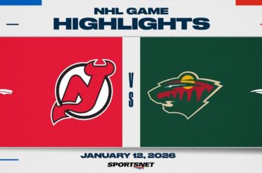 NHL Highlights | Devils vs. Wild - January 12, 2026