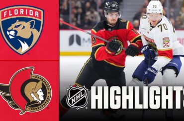 Panthers vs. Senators | NHL Highlights | January 10, 2026