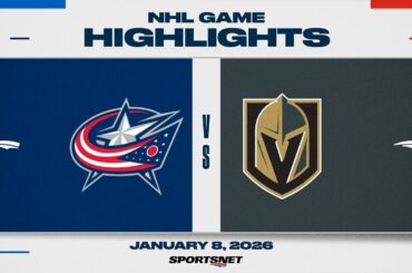 NHL Highlights | Blue Jackets vs. Golden Knights - January 8, 2026