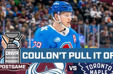 Puck Management costs Colorado Avalanche in OT loss to Toronto Maple Leafs | DNVR Avalanche Postgame