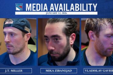 NYR vs SEA: J.T. Miller, M. Zibanejad & V. Gavrikov Postgame Media Availability | Jan. 12, 2026