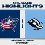 NHL Highlights | Blue Jackets vs. Mammoth - January 11, 2026