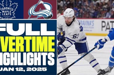 Toronto Maple Leafs at Colorado Avalanche | FULL Overtime Highlights - January 12, 2026