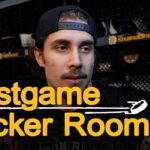 Bruins Players speak with media after 10-2 win over Rangers on Saturday