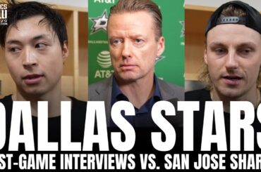 Jason Robertson, Roope Hintz, Kyle Capobianco & Glen Gulutzan Recap Dallas Stars OT Loss vs. Sharks