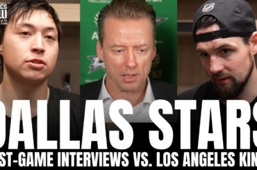 Jamie Benn, Jason Robertson, Wyatt Johnston & Glen Gulutzan Recap Dallas Stars Win vs. LA Kings