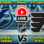 🔴 Tampa Bay Lightning vs Philadelphia Flyers | NHL PLAY BY PLAY | Live Score Update January 12