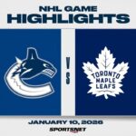 NHL Highlights | Canucks vs. Maple Leafs - January 10, 2026