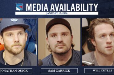 NYR Practice: Jonathan Quick, Sam Carrick and Will Cuylle Media Availability | Jan. 13, 2026