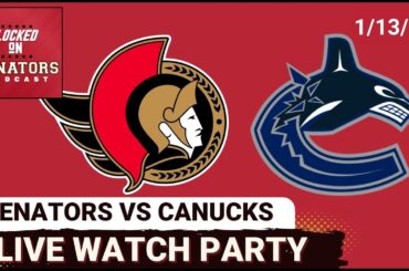 LIVE: Ottawa Senators vs Vancouver Canucks - NHL Watch Party - January 13, 2026