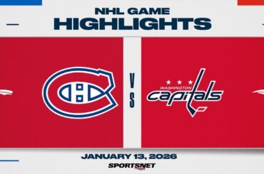 NHL Highlights | Canadiens vs. Capitals - January 13, 2026