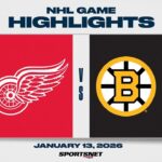 NHL Highlights | Red Wings vs. Bruins - January 13, 2026