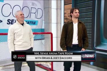 The Tape Room: Seattle Kraken goalie Joey Daccord demonstrates NHL Sense Arena