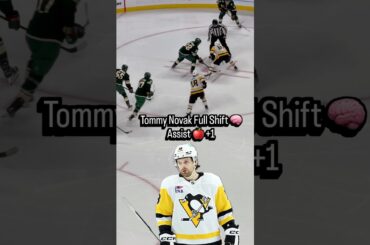 Tommy Novak’s full-shift IQ on display 🧠 Perfect assist for the Penguins 🐧 #HockeyIQ