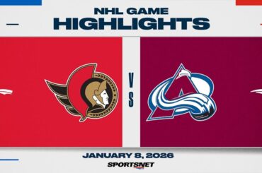 NHL Highlights | Senators vs. Avalanche - January 8, 2026