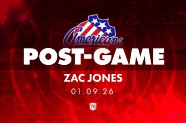 Zac Jones Post Game | 01.09.26