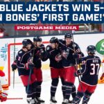 Rick Bowness Leads the CBJ to a 5-3 Victory in His First Game Behind the Bench! 😤 | Postgame Media