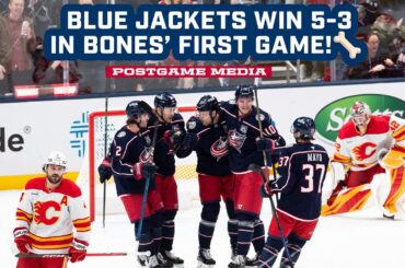 Rick Bowness Leads the CBJ to a 5-3 Victory in His First Game Behind the Bench! 😤 | Postgame Media