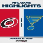 NHL Highlights | Hurricanes vs. Blues - January 13, 2026