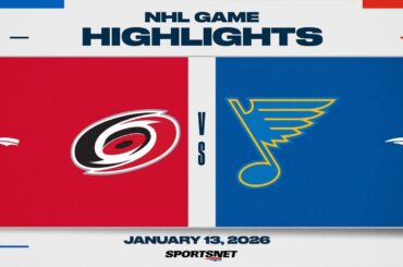 NHL Highlights | Hurricanes vs. Blues - January 13, 2026