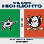 NHL Highlights | Stars vs. Ducks - January 13, 2026