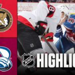 Senators vs. Avalanche | NHL Highlights | January 08, 2026
