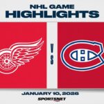 NHL Highlights | Red Wings vs. Canadiens - January 10, 2026