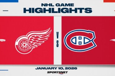 NHL Highlights | Red Wings vs. Canadiens - January 10, 2026