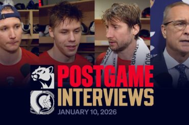 “I think we played really really hard” | Postgame Reaction vs Senators | 01.10.26