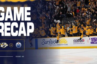 PREDS WIN: Game Highlights vs Edmonton Oilers: Jan. 13