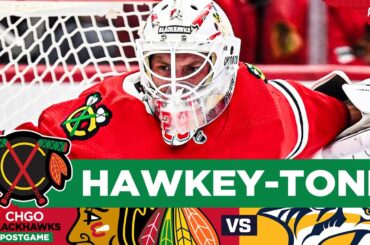 BLACKHAWKS POSTGAME: Drew Commesso SHUTS OUT Nashville Predators For First NHL Win | CHGO Blackhawks