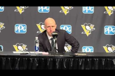 Pittsburgh Penguins Head Coach Dan Muse after shoot out loss to Tampa Bay Lightning