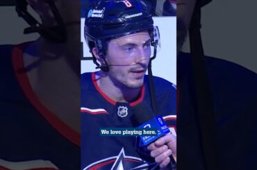 "I Love Being a Blue Jacket!" - Zach Werenski 💪💥