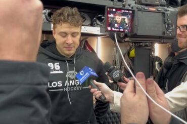 Andrei Kuzmenko Hilariously Breaks Down His Goal After Win Over Wild