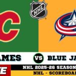 🔴LIVE : Calgary Flames Vs Columbus Blue Jackets | NHL 2026 | NHL Live SCOREBOARD