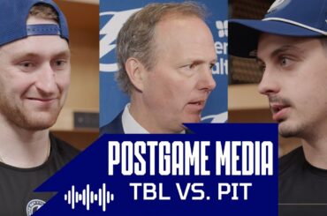 Postgame Media vs PIT | Cooper, Moser, Goncalves