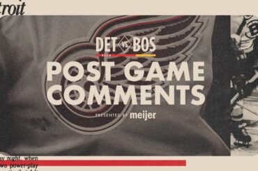 Mo Seider, Dylan Larkin & Todd McLellan Post Game @ BOS | Jan. 14, 2026