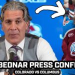 Jared Bednar PRAISES Avs Depth, Trent Miner's SHUTOUT & More After 4-0 WIN vs Columbus