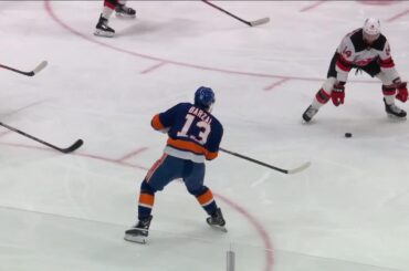 Anthony Duclair scores a goal against the New Jersey Devils