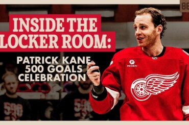 Inside the Locker Room | Patrick Kane 500 Goal Celebration
