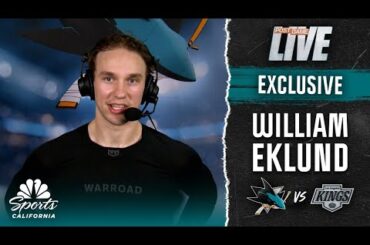 William Eklund lauds Macklin Celebrini's efforts in Sharks' comeback win | NBC Sports CA
