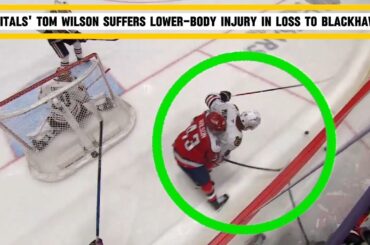SCARE FOR CAPITALS: Tom Wilson Helped Off Ice with Leg Injury vs Chicago Blackhawks