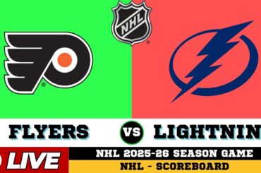 Tampa Bay Lightning Vs Philadelphia Flyers | NHL 2026 | NHL Live SCOREBOARD | 11/01/2026