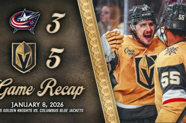 HIGHLIGHTS | Vegas Golden Knights 5, Columbus Blue Jackets 3 | Jan. 8, 2026