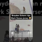 Schenn fights Mark Stone after hit on Philip Broberg #nhl #hockey #hockeyfights #goldenknights