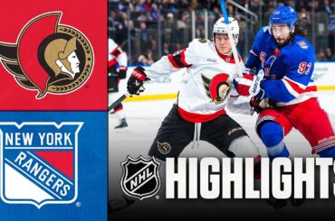 Senators vs. Rangers | NHL Highlights | January 14, 2026