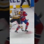 C'est lors de ce contact que Jake Evans s'est blessé, le forçant à s'absenter ce soir à Pittsburgh.